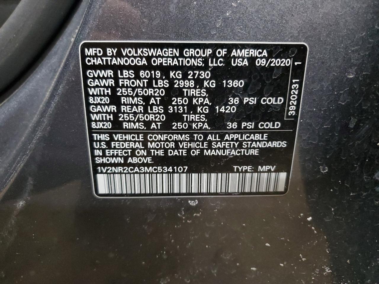 2021 Volkswagen Atlas - Image 15
