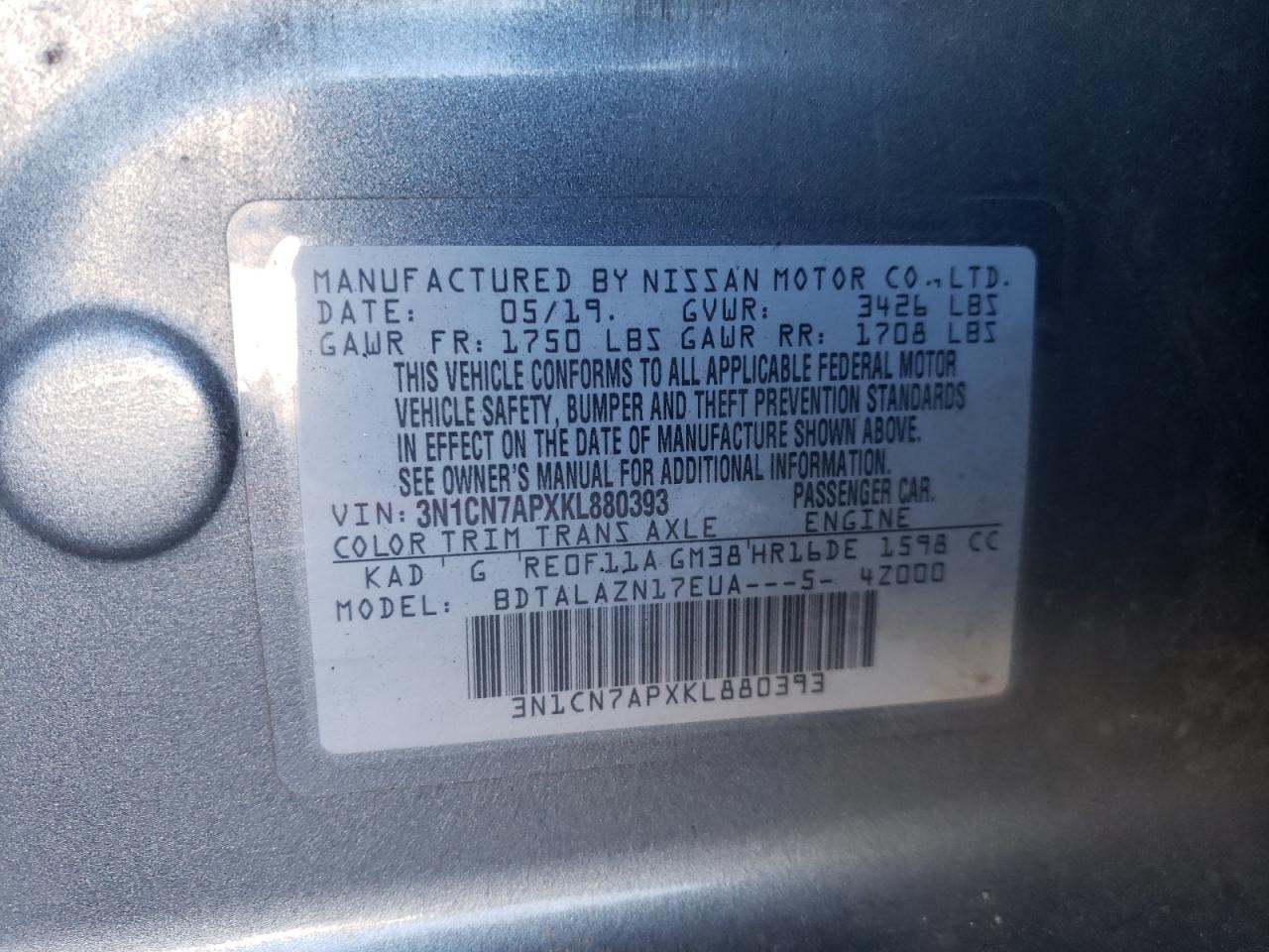 2019 Nissan Versa - Image 12