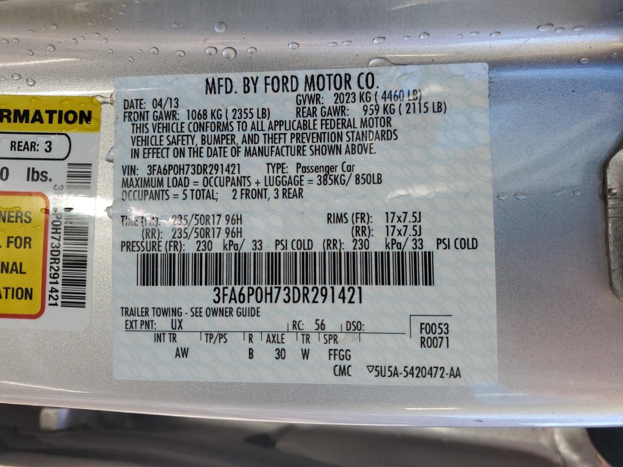 2013 Ford Fusion - Image 12
