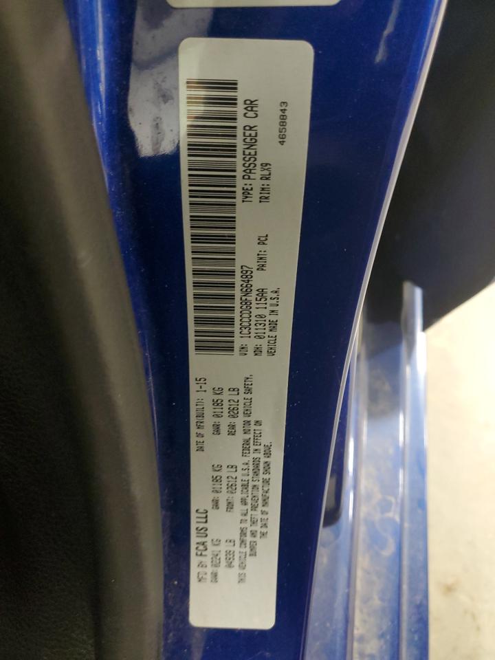 2015 Chrysler 200 S VIN: 1C3CCCDG8FN664897 Lot: 86018004