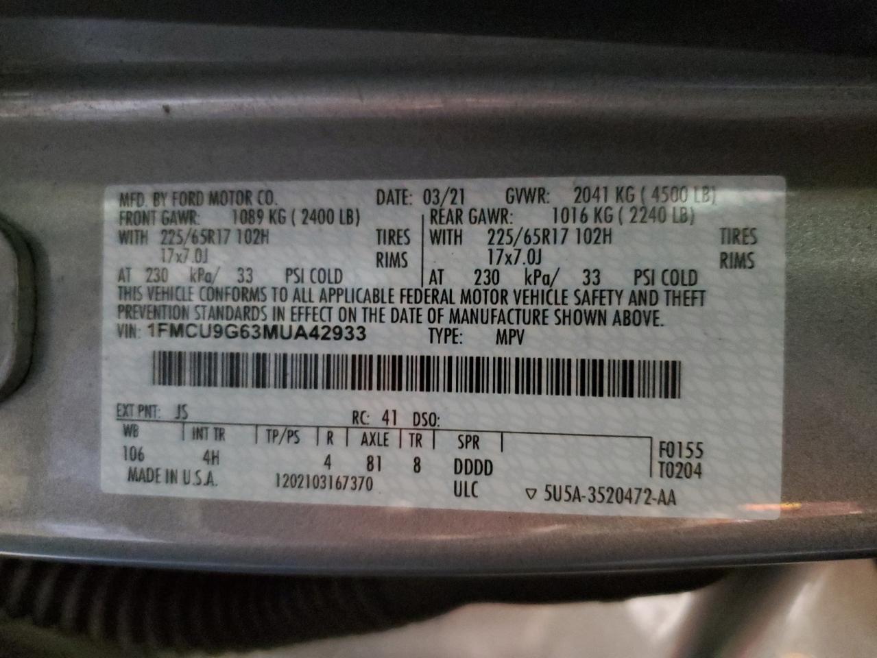 2021 Ford Escape - Image 13