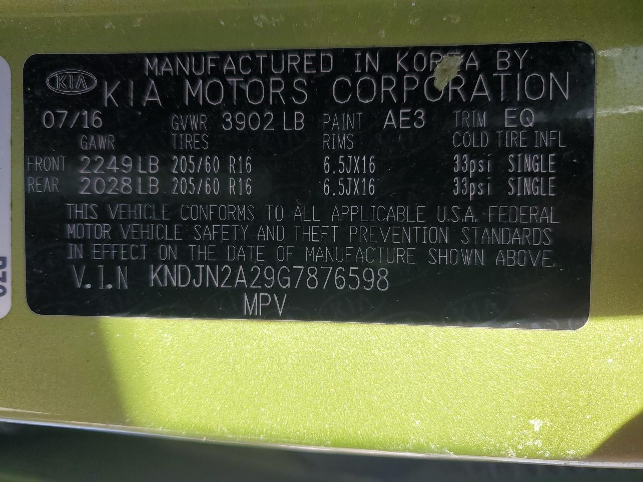 2016 Kia Soul - Image 13