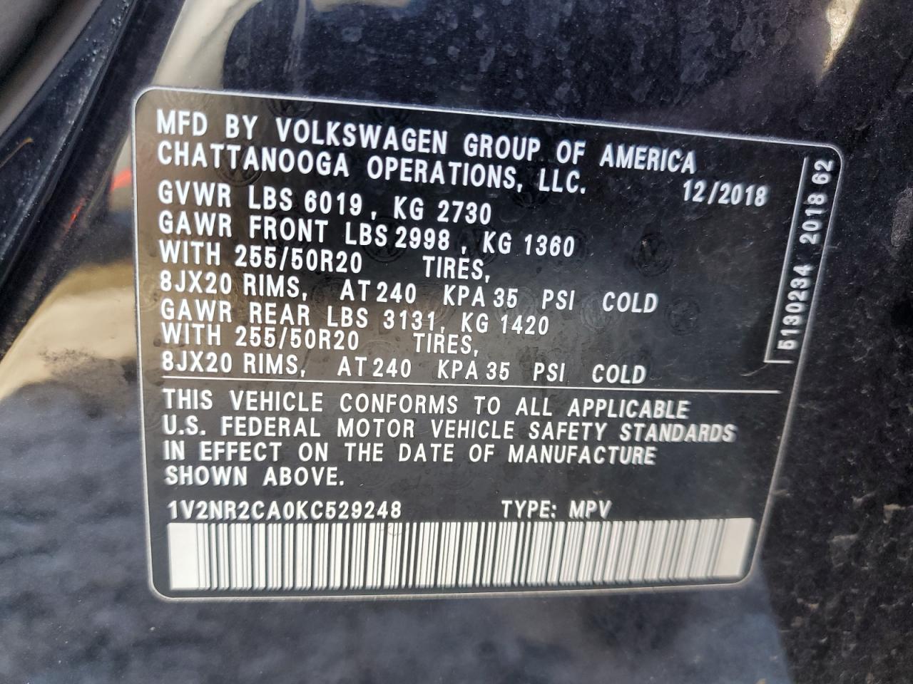 2019 Volkswagen Atlas - Image 13