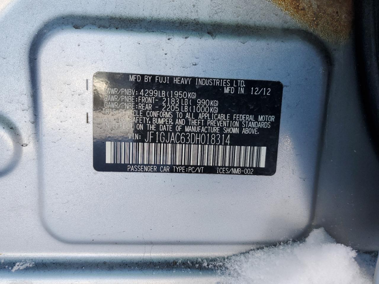 2013 Subaru Impreza - Image 12