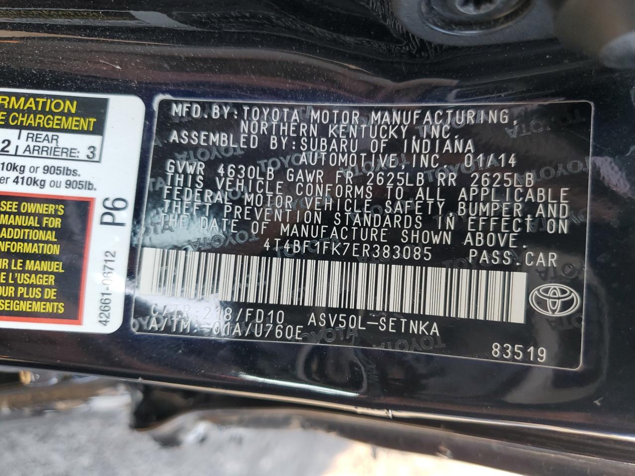 2014 Toyota Camry - Image 12