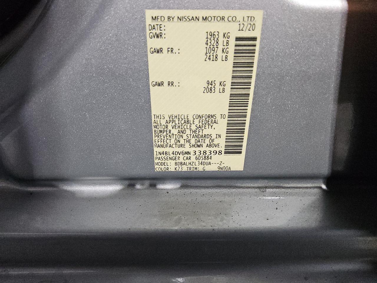 2021 Nissan Altima - Image 13