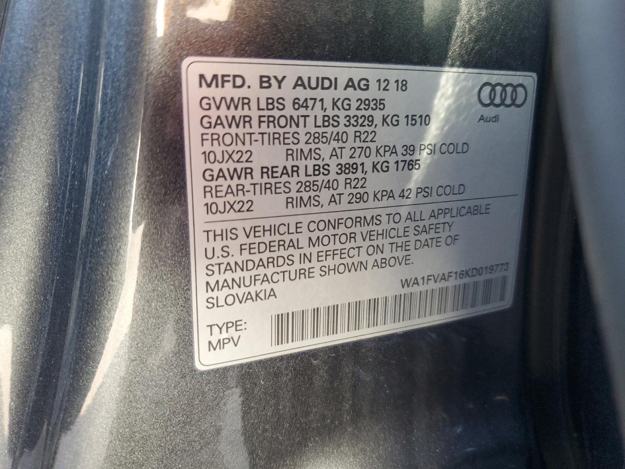 2019 Audi Q8 - Image 15