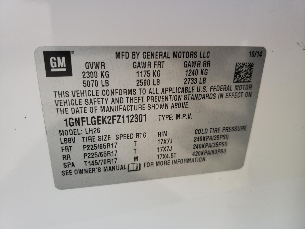 2015 Chevrolet Equinox - Image 15