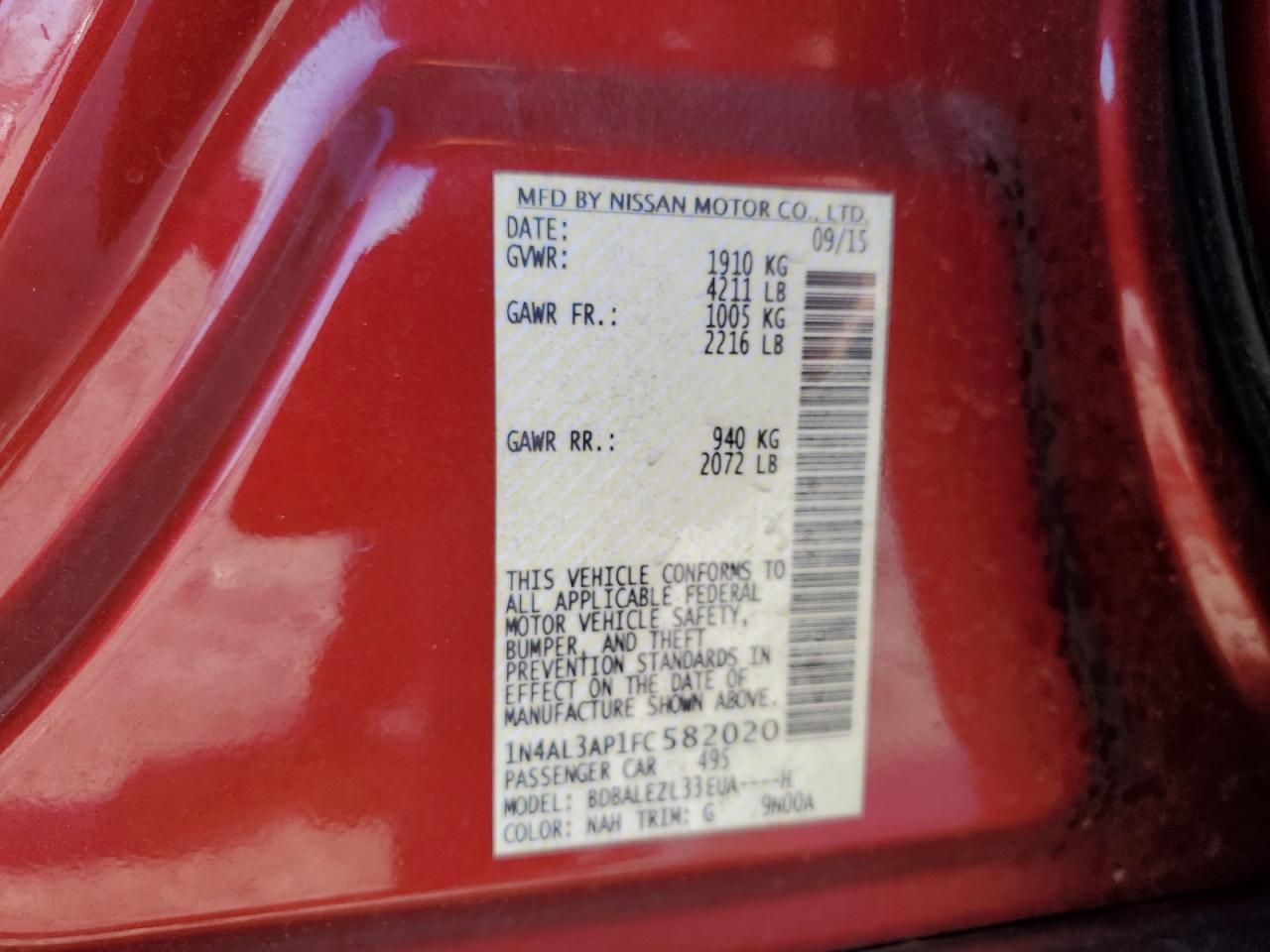 2015 Nissan Altima - Image 12