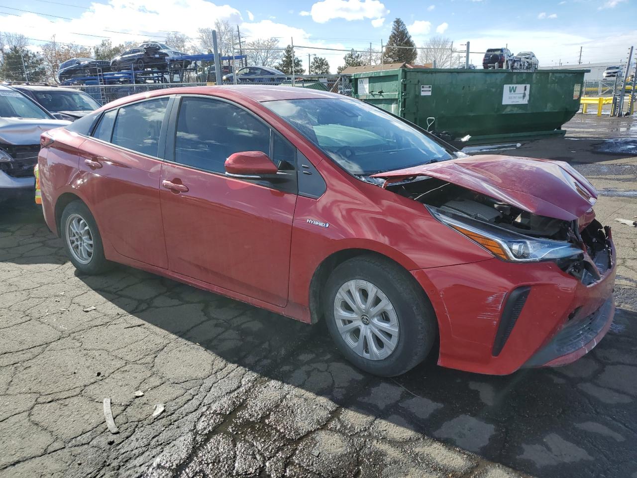 2022 Toyota Prius Night Shade VIN: JTDKAMFUXN3160514 Lot: 42421335