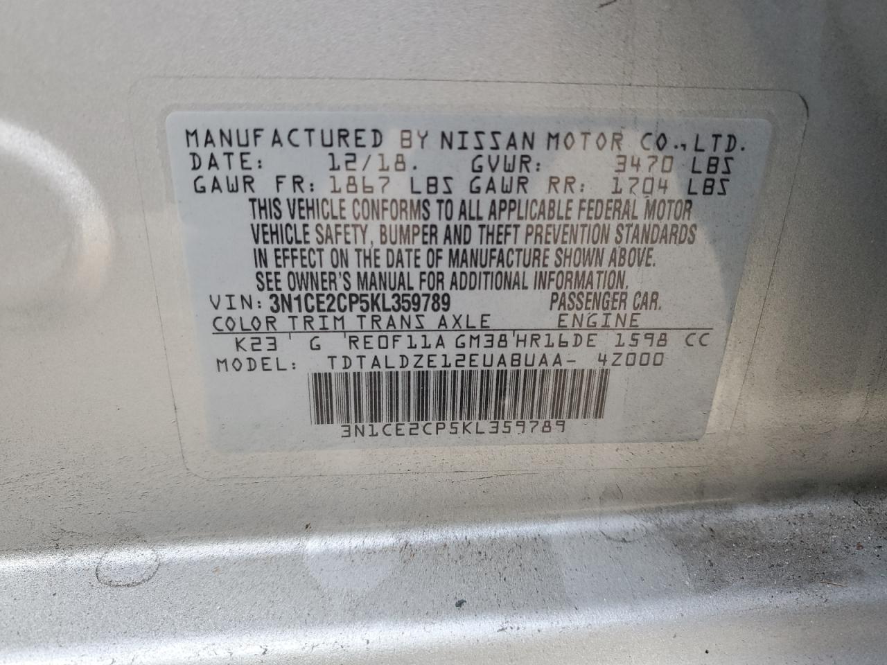 2019 Nissan Versa - Image 14