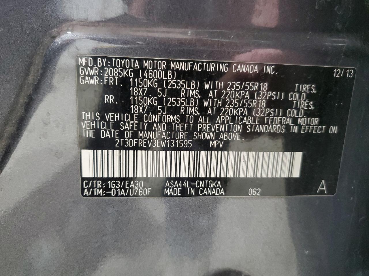 2014 Toyota RAV 4 - Image 13
