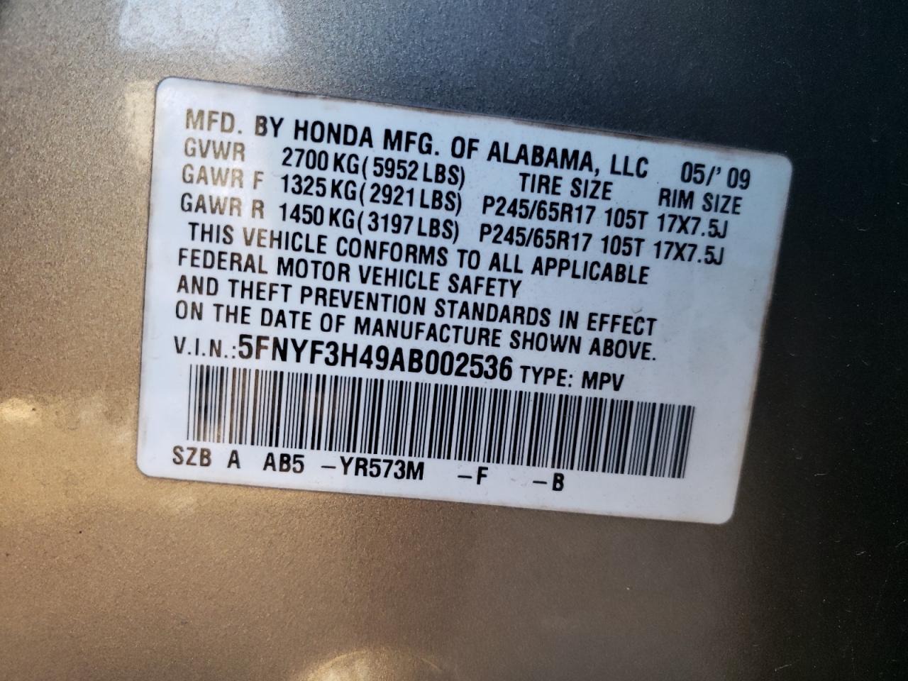 2010 Honda Pilot - Image 15