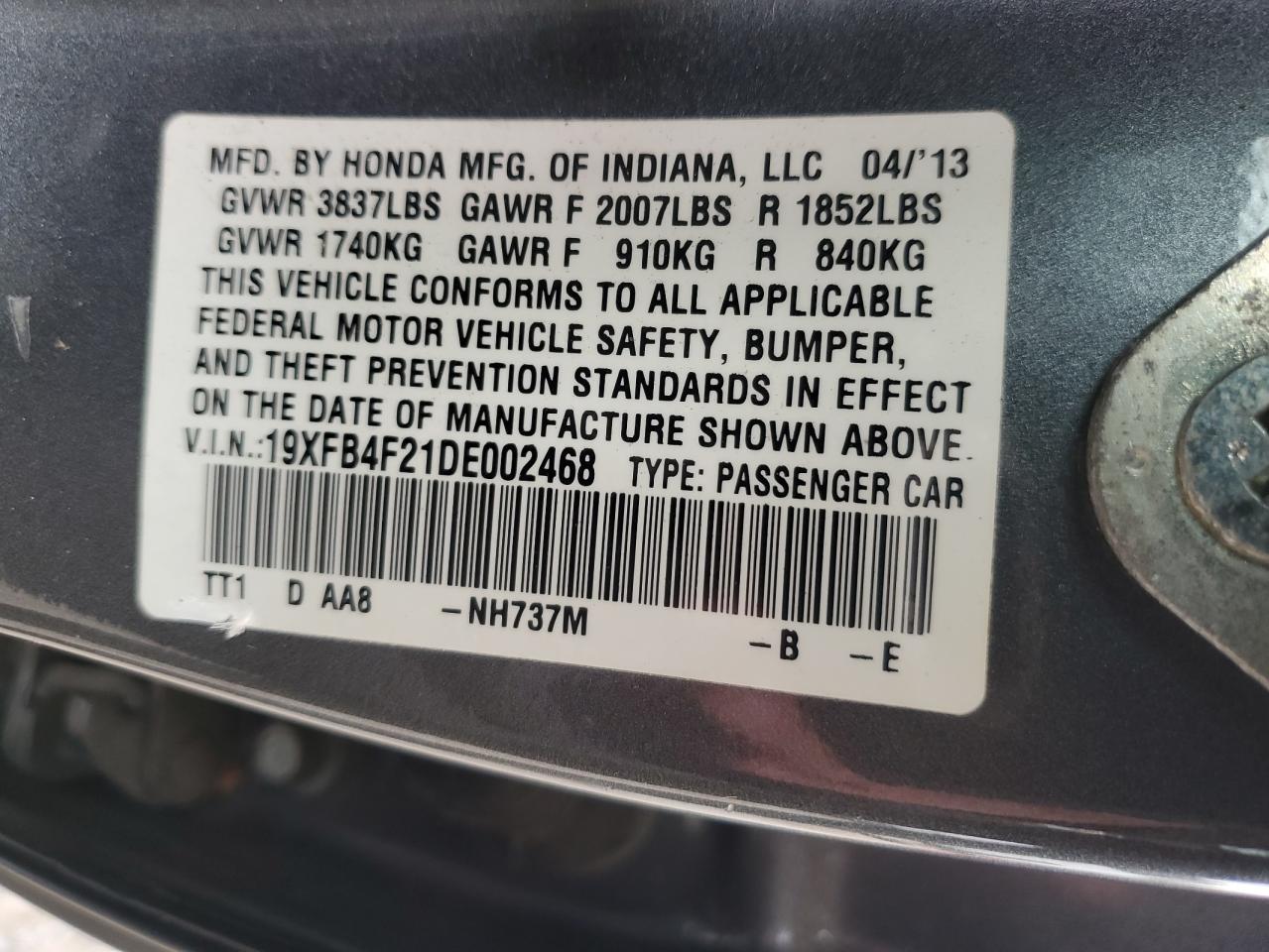 2013 Honda Civic - Image 12