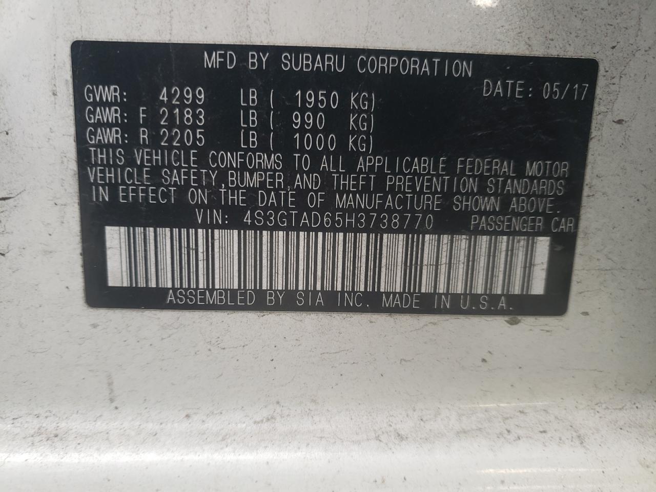 2017 Subaru Impreza - Image 14