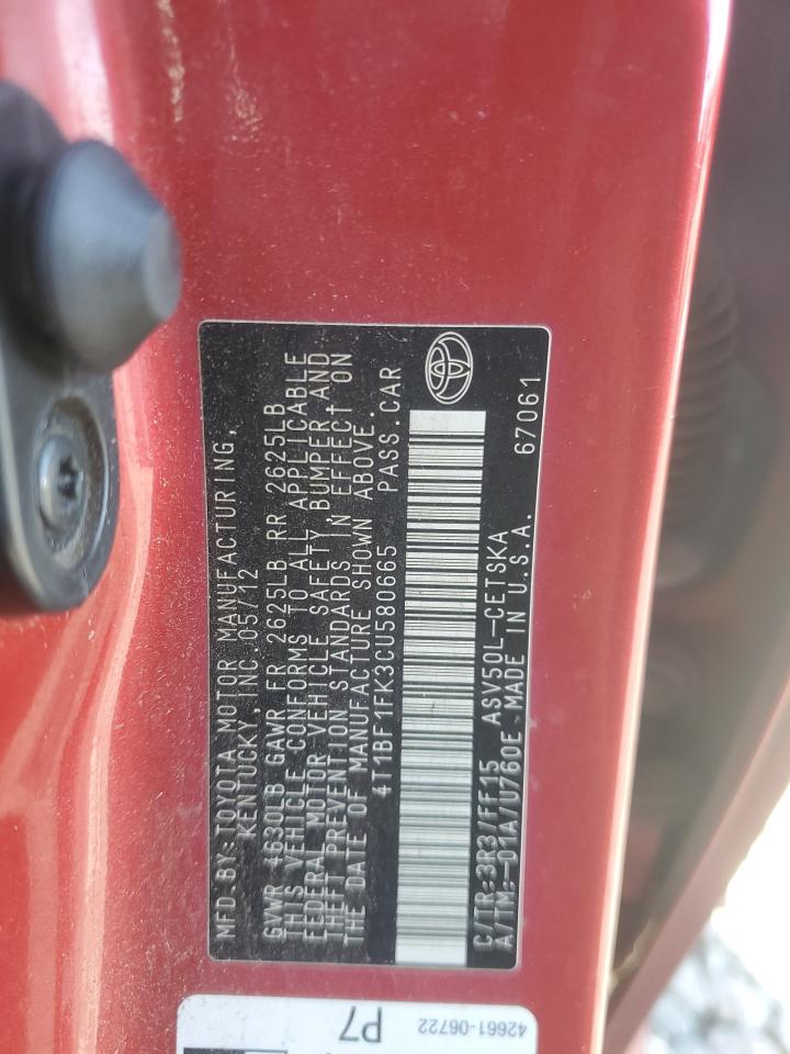 2012 Toyota Camry - Image 12