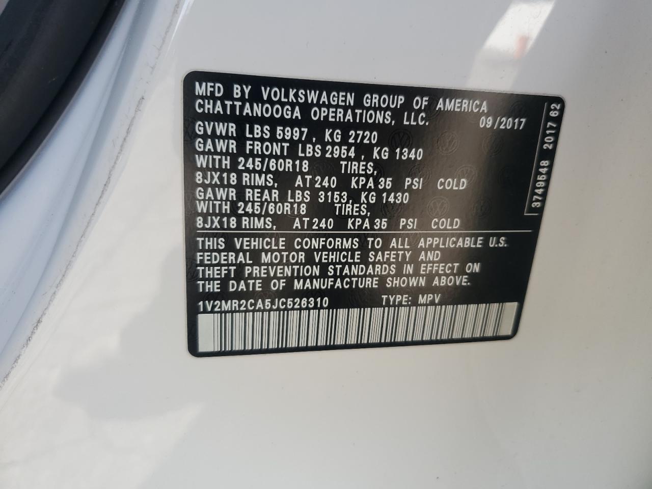 2018 Volkswagen Atlas - Image 14