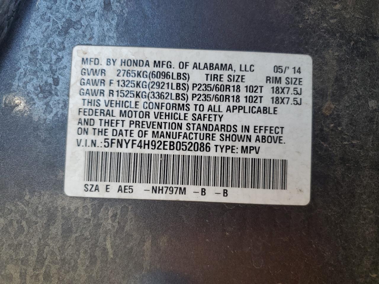 2014 Honda Pilot - Image 13