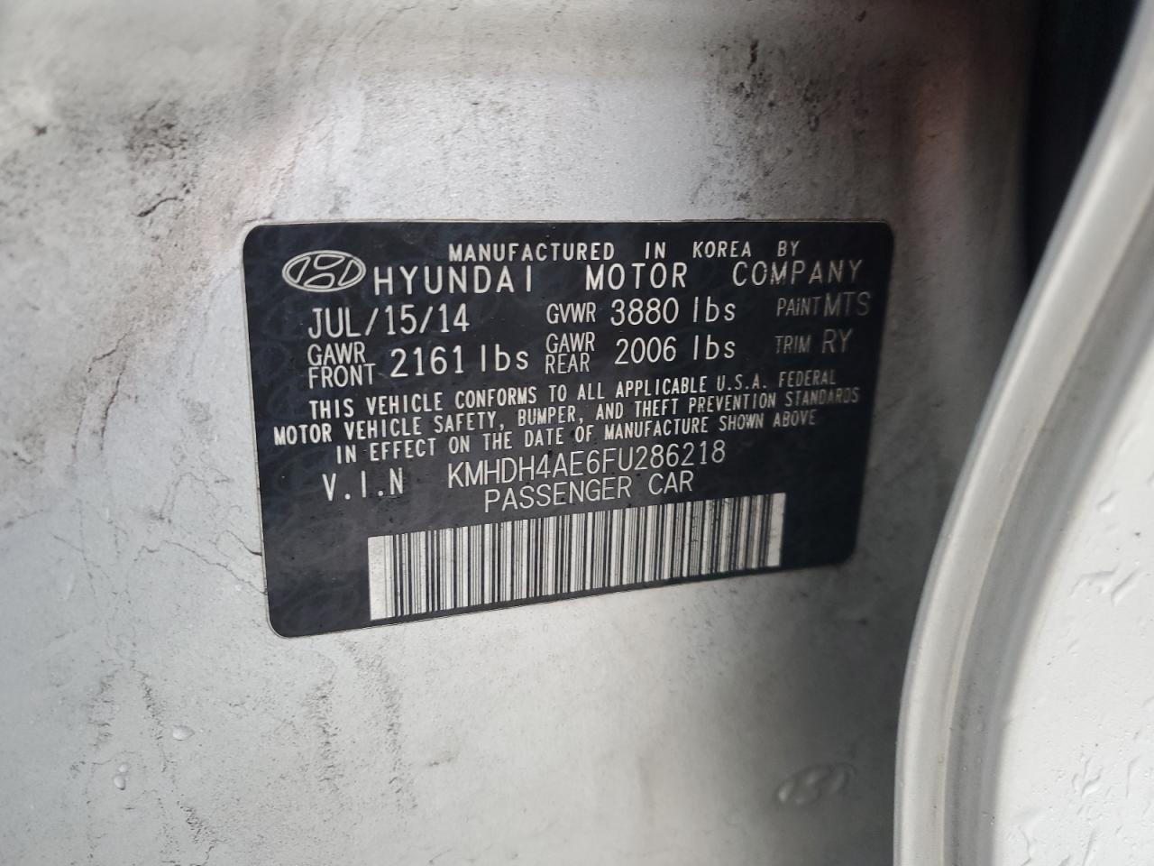 2015 Hyundai Elantra - Image 13