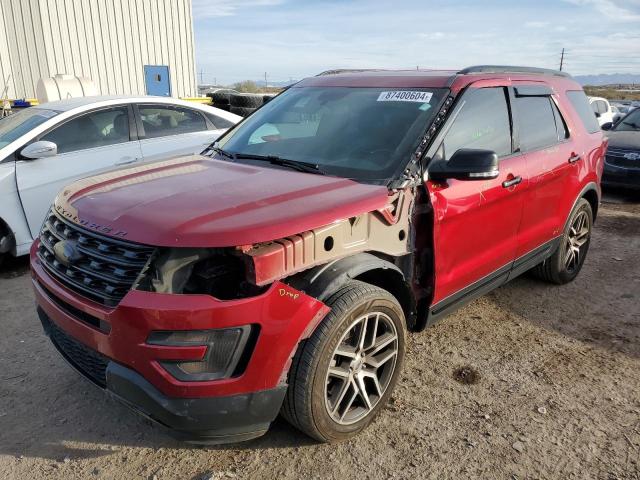  FORD EXPLORER 2017 Червоний