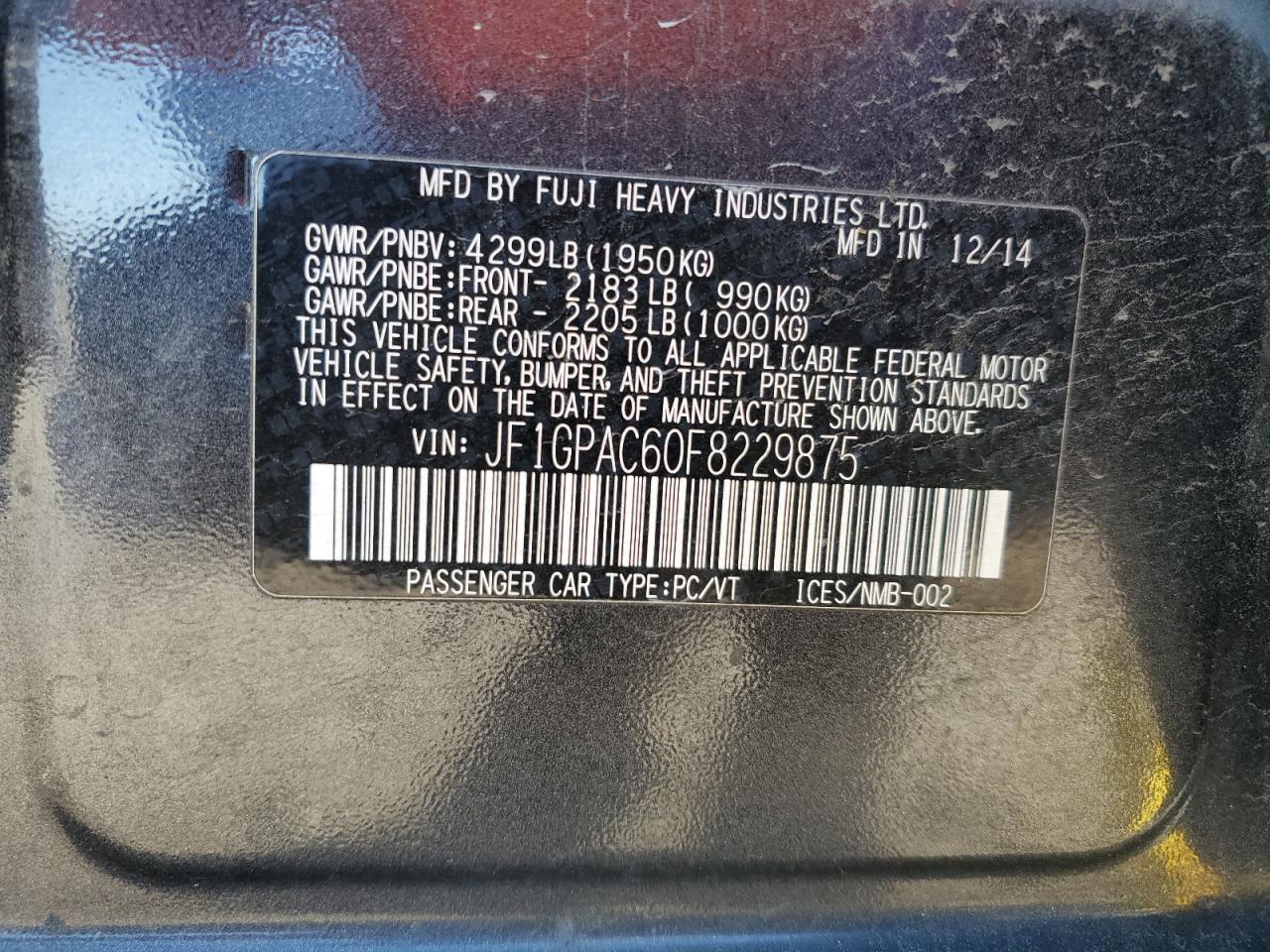 2015 Subaru Impreza - Image 12