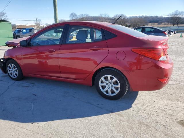 Sedans HYUNDAI ACCENT 2013 Czerwony