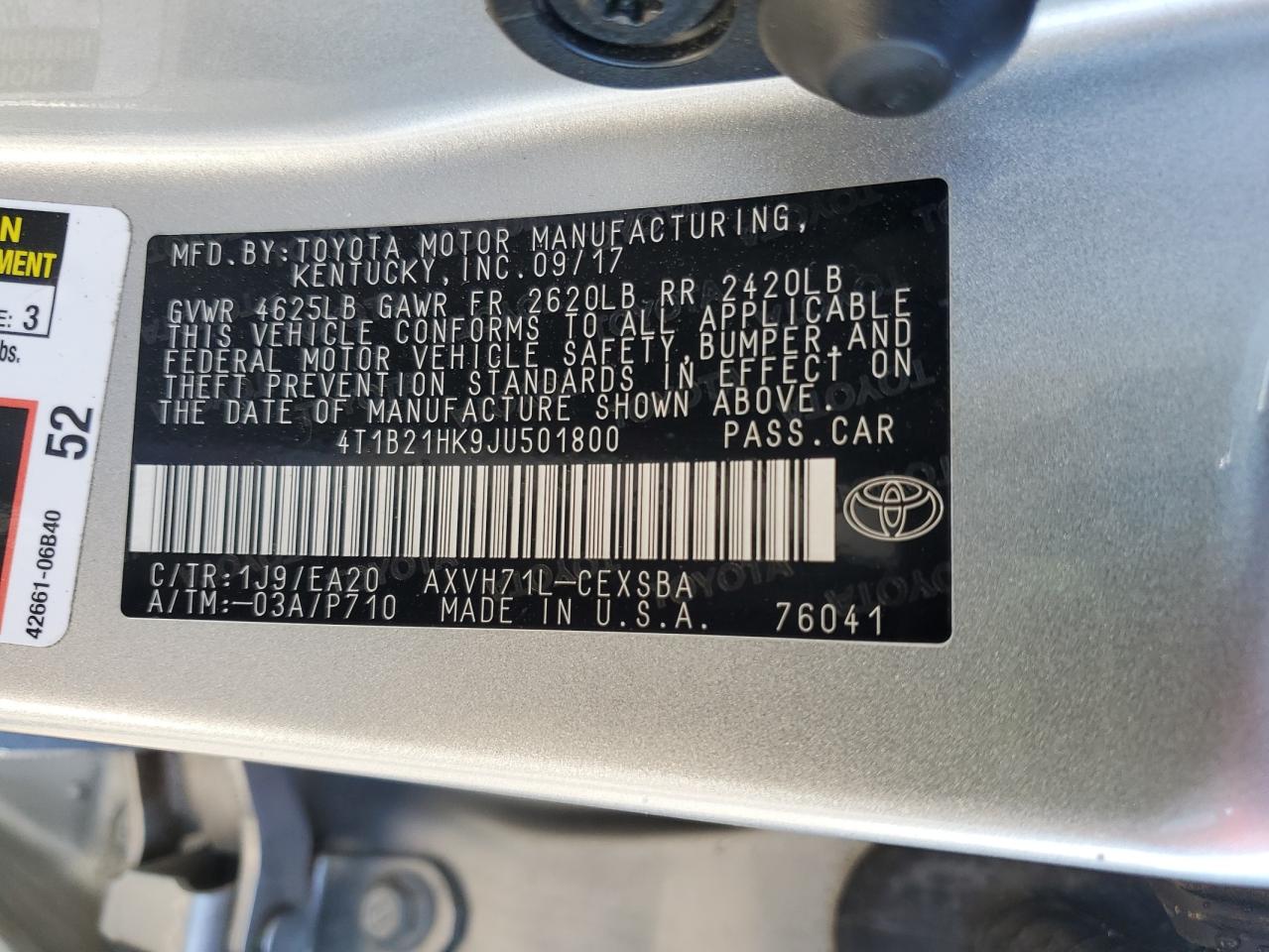 2018 Toyota Camry - Image 12