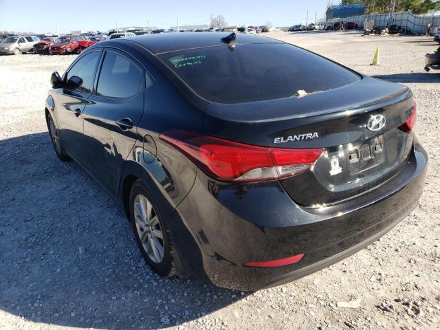 Седани HYUNDAI ELANTRA 2015 Чорний