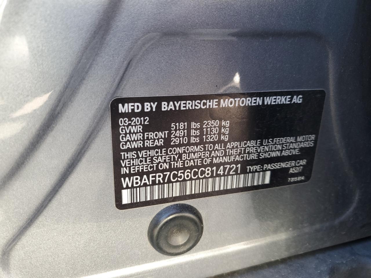 2012 BMW 5er - Image 12