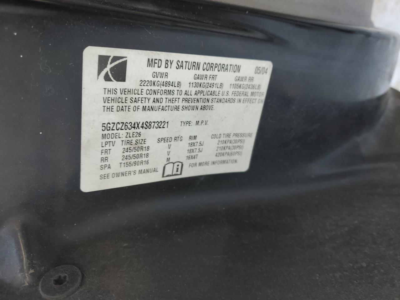 2004 Saturn VUE - Image 13