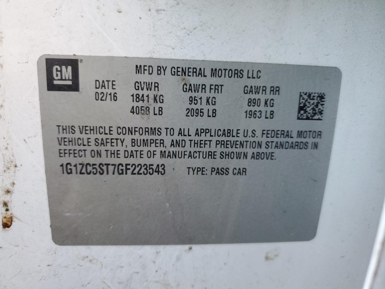 2016 Chevrolet Malibu - Image 15