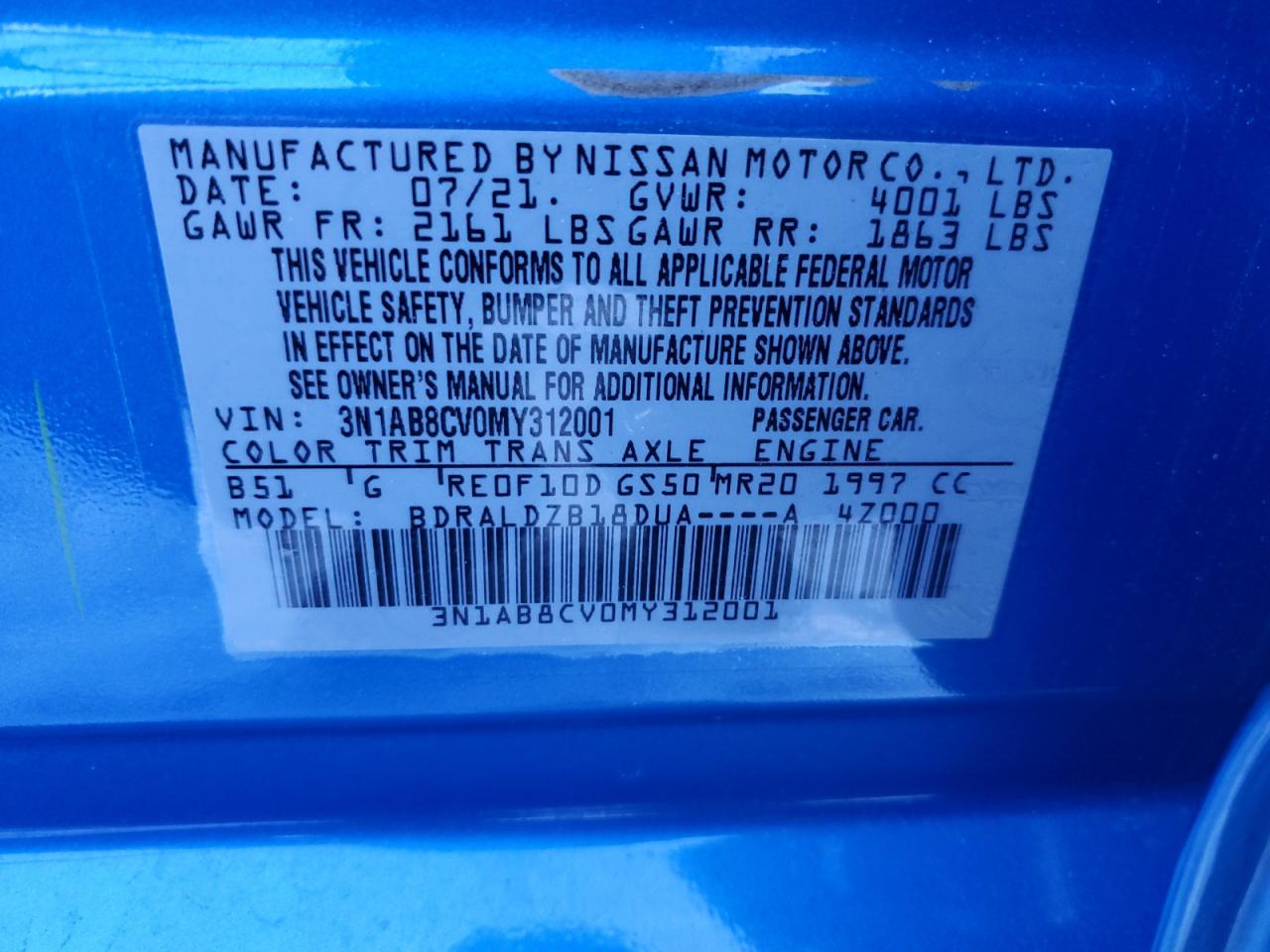 2021 Nissan Sentra - Image 12