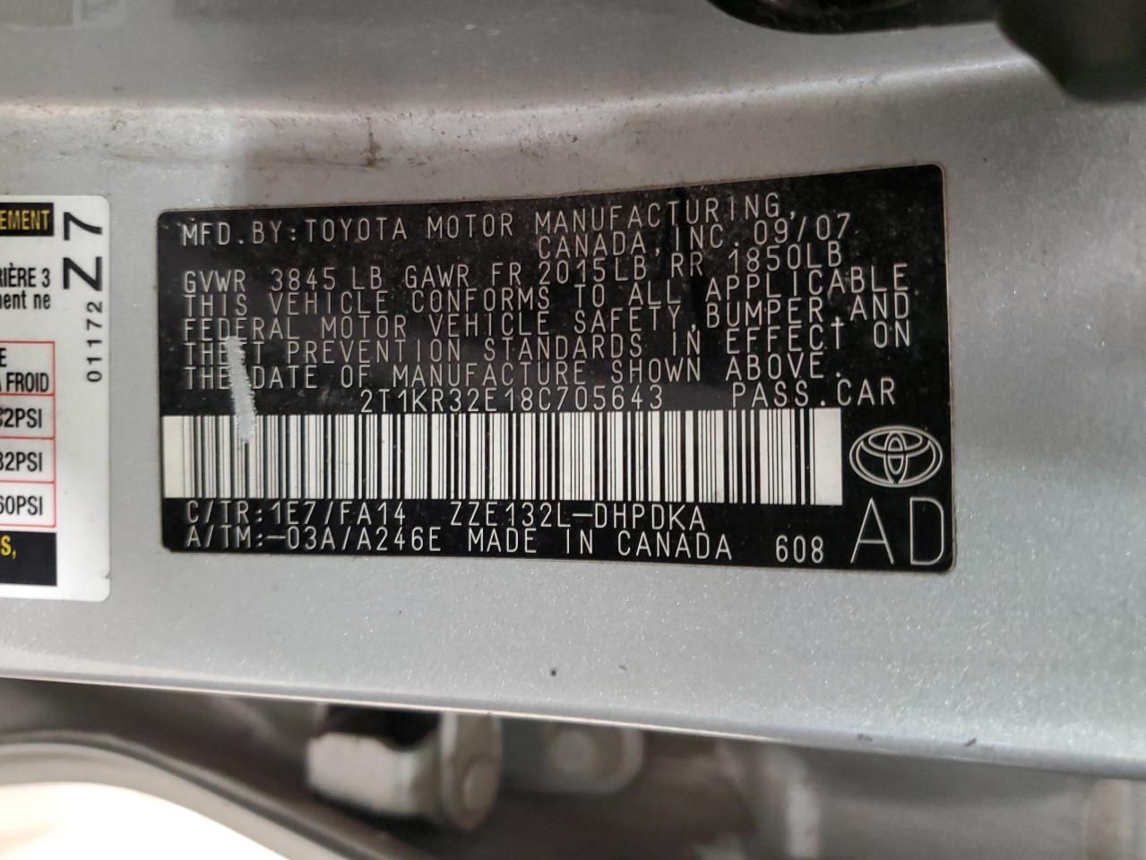 2008 Toyota Corolla - Image 12