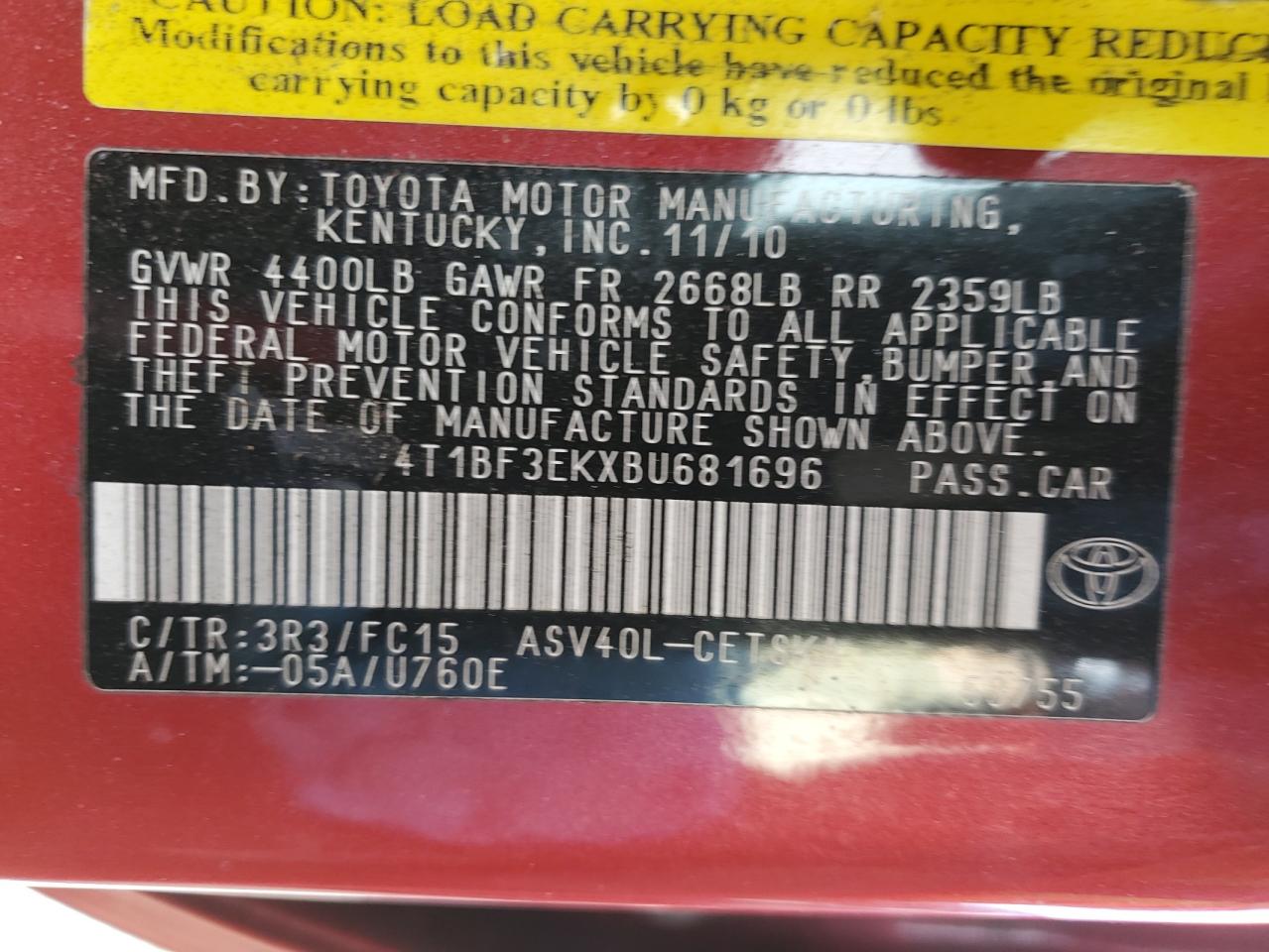 2011 Toyota Camry - Image 12
