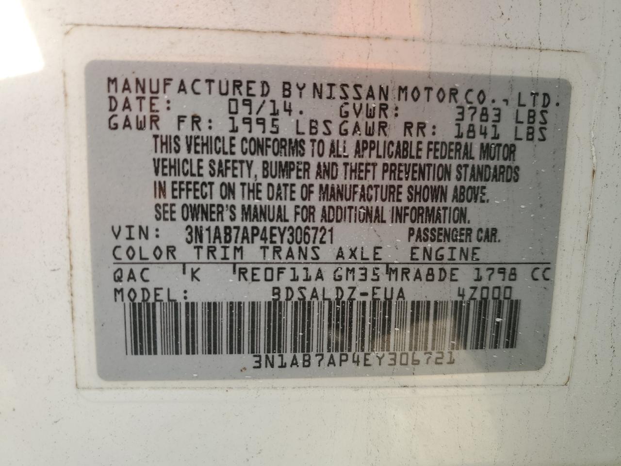 2014 Nissan Sentra - Image 13