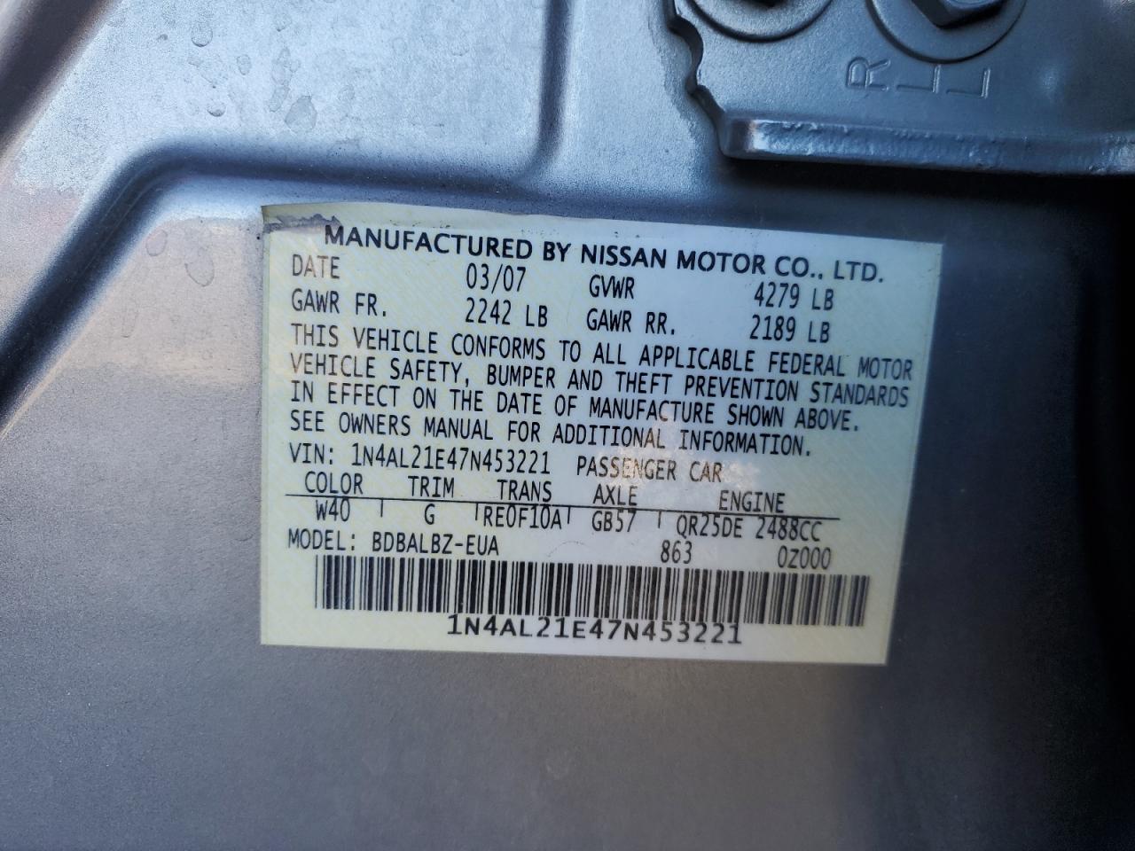 2007 Nissan Altima - Image 12