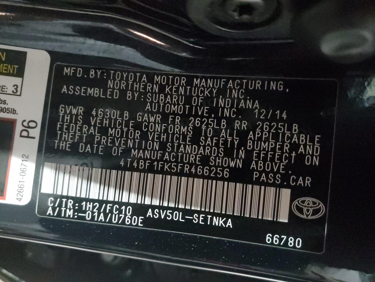 2015 Toyota Camry - Image 12