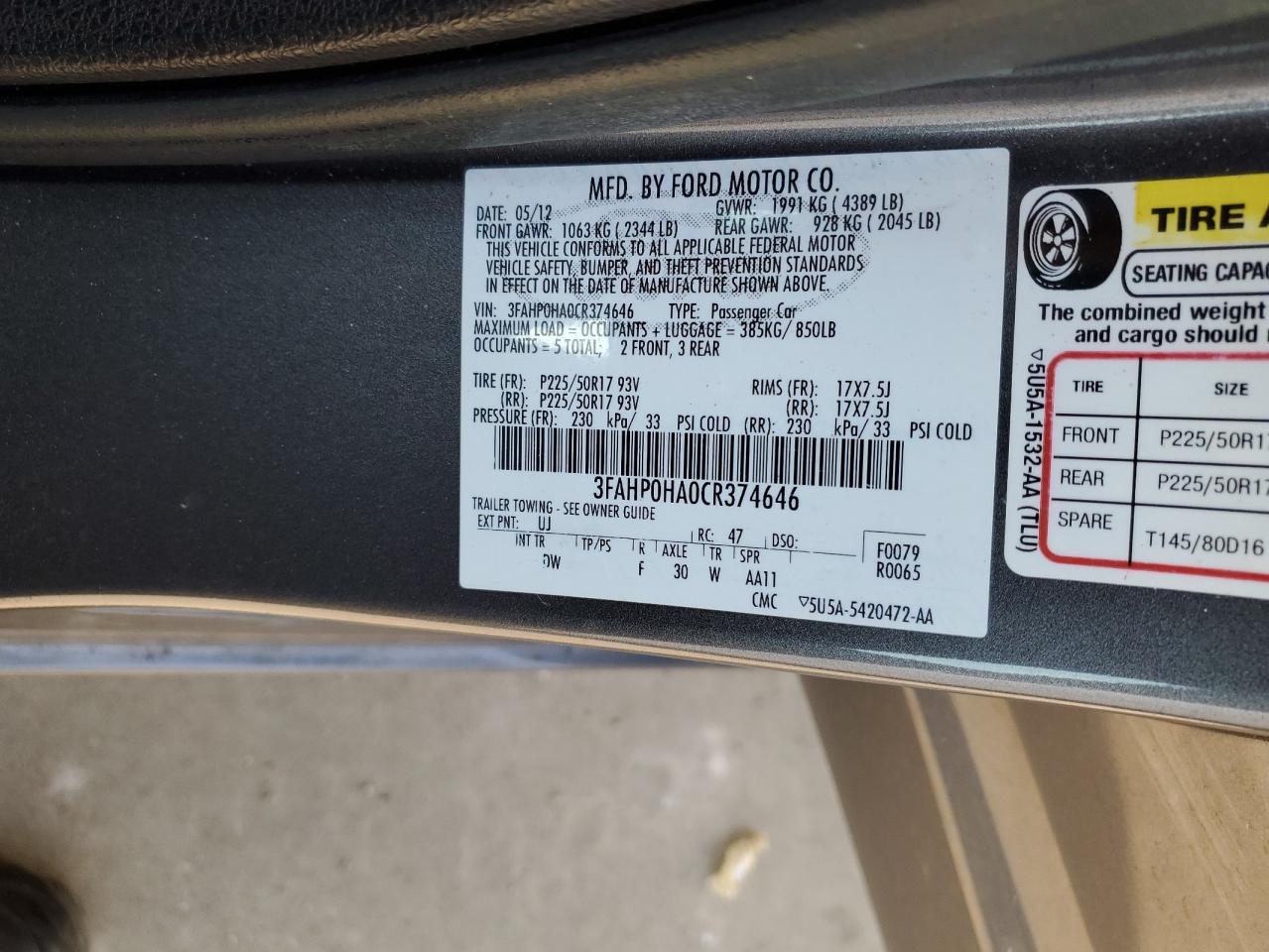2012 Ford Fusion - Image 14