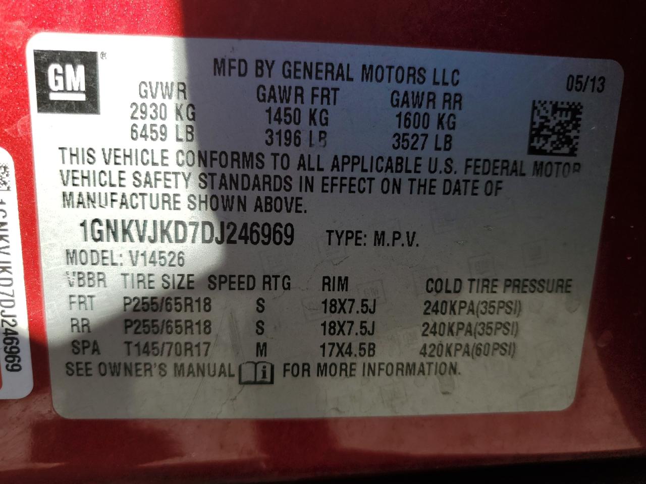 2013 Chevrolet Traverse - Image 14