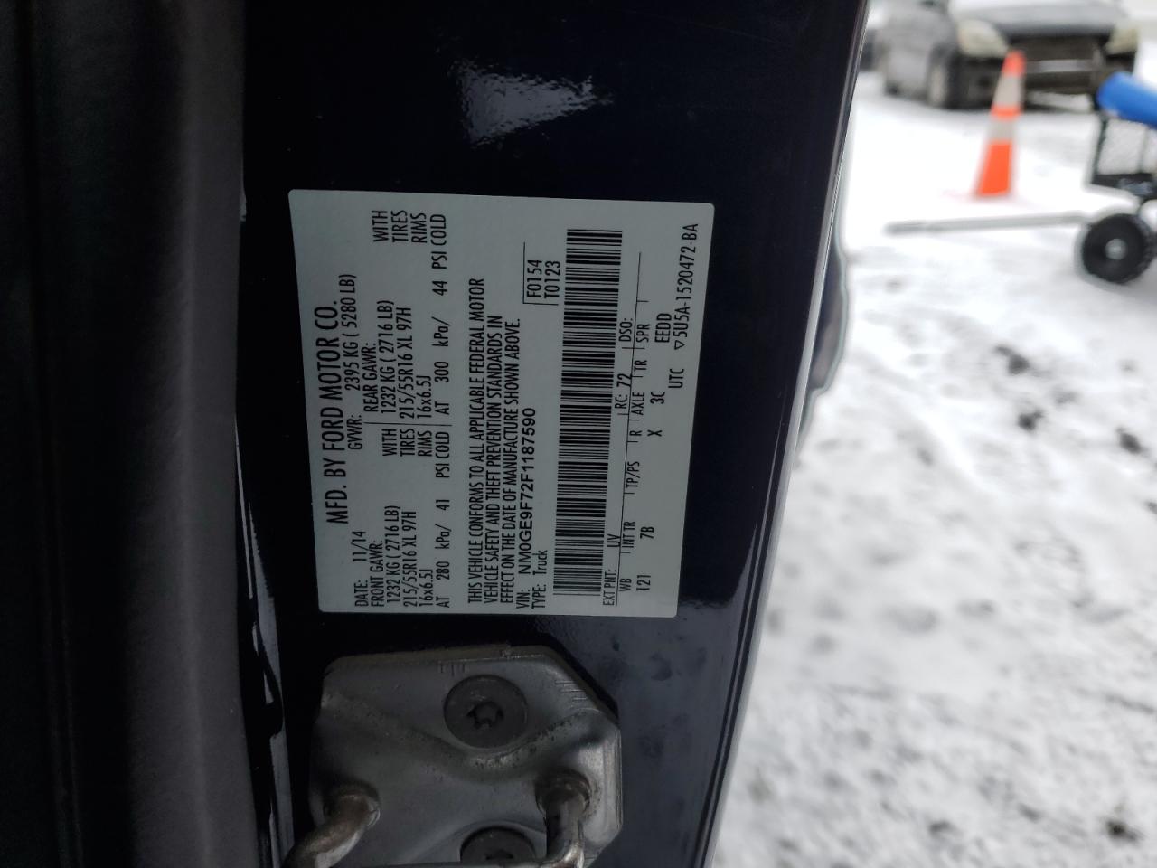 2015 Ford Transit Connect Xlt VIN: NM0GE9F72F1187590 Lot: 87482424