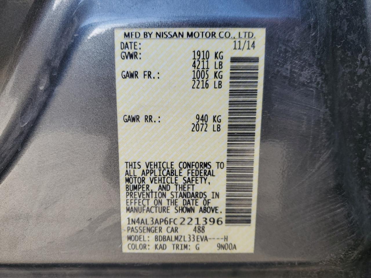 2015 Nissan Altima - Image 12