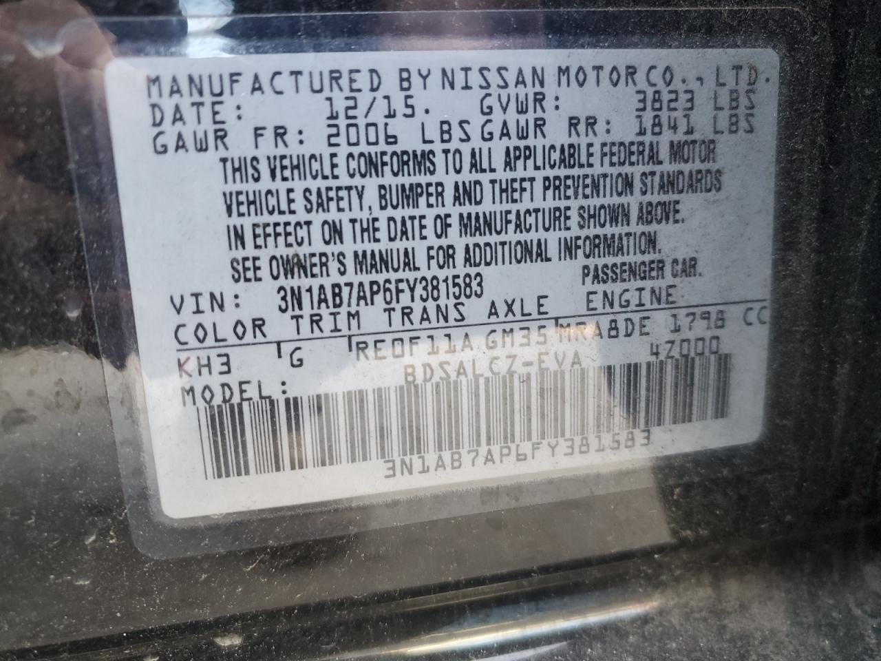 2015 Nissan Sentra - Image 12