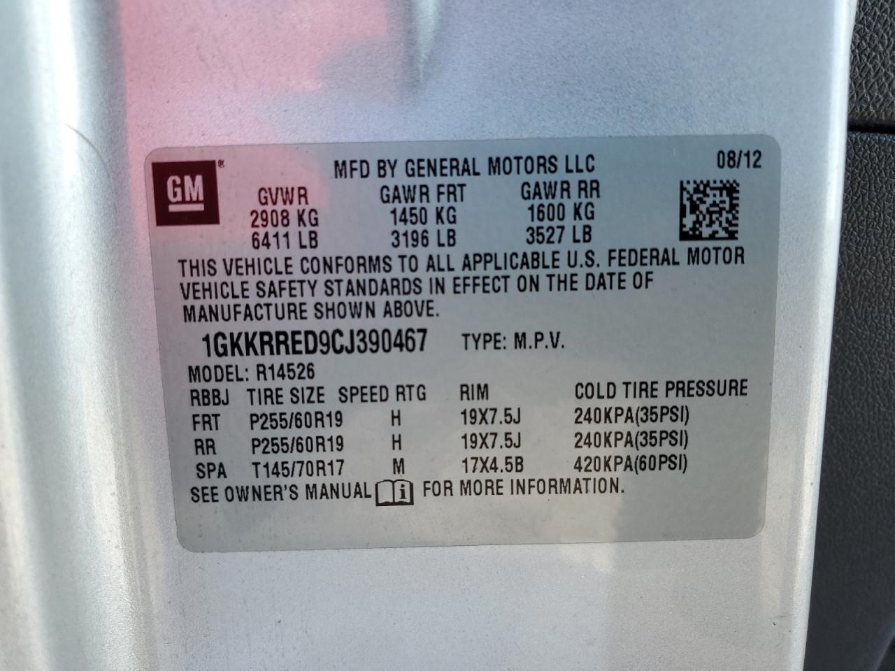 2012 GMC Acadia - Image 15