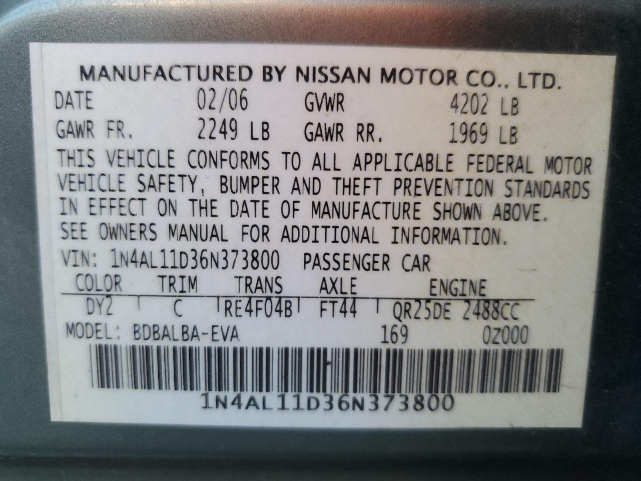 2006 Nissan Altima - Image 13
