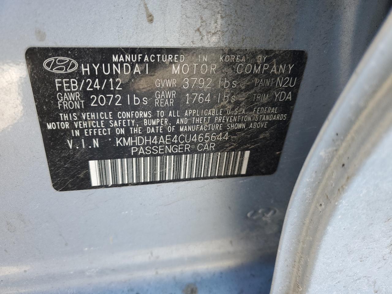 2012 Hyundai Elantra - Image 13