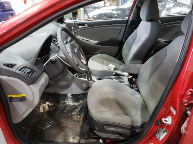  HYUNDAI ACCENT 2014 Красный