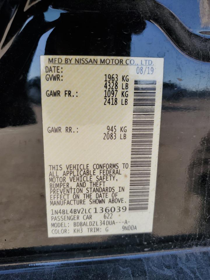 1N4BL4BV2LC136039 NISSAN ALTIMA 2020