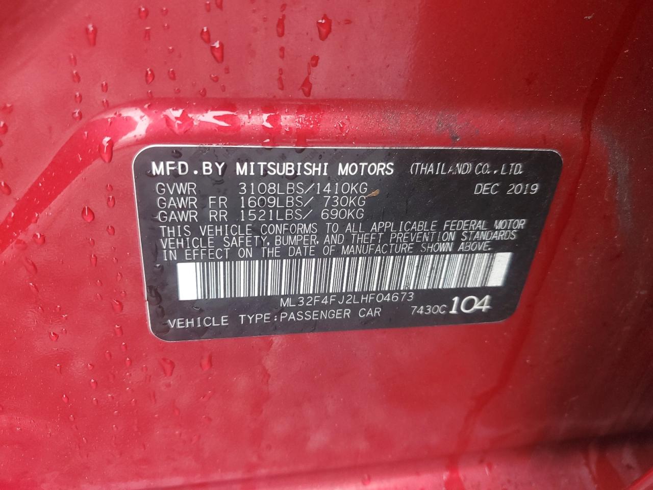 2020 Mitsubishi Mirage - Image 13