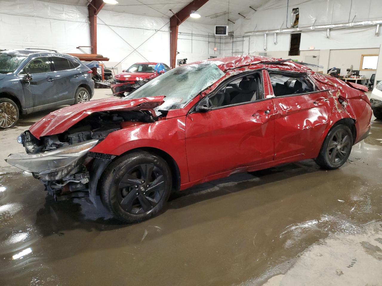 2022 Hyundai Elantra Sel de vânzare în Center Rutland, VT - Rollover