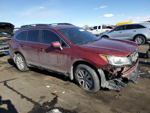  SUBARU OUTBACK 2016 Бордовый